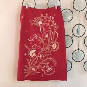 French Connection Skirt with embroidery & beading